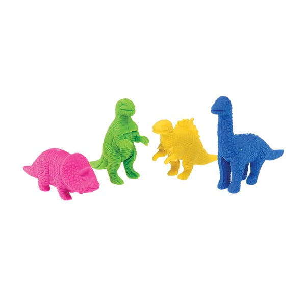 Komplet 4 radirk za svinčnike Rex London Dinosaurus
