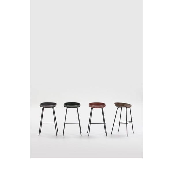 Bordo rdeč barski stolček Marckeric Eddie-image-1