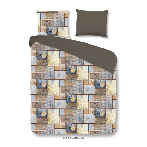 Bombažno posteljno perilo za zakonsko posteljo Dobro jutro, Martin, 200 x 200 cm