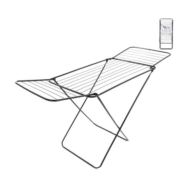 Črno-antracitno sivo stojalo za sušenje perila 15 m – Orion