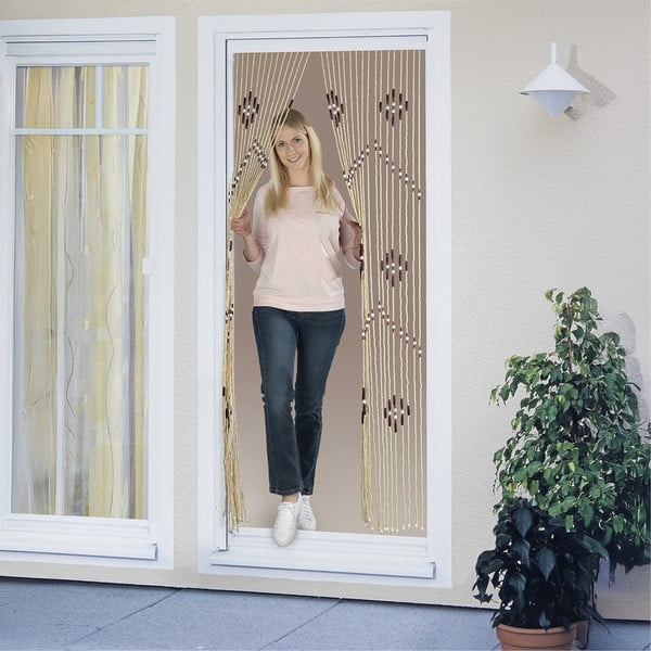 Bambusova zavesa za vrata v naravni barvi 90x200 cm – Maximex-image-3