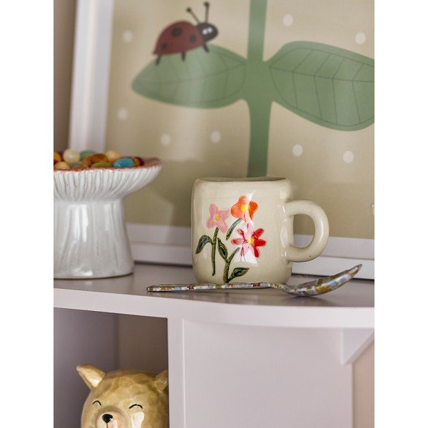 Kremno bela otroška skodelica iz kamenine 110 ml Millie – Bloomingville Mini-image-2