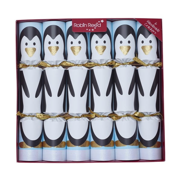 Božične pokalice v kompletu 6 ks Racing Penguin - Robin Reed
