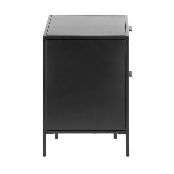 Črna jeklena nočna omarica Shantay – Kave Home-image-3