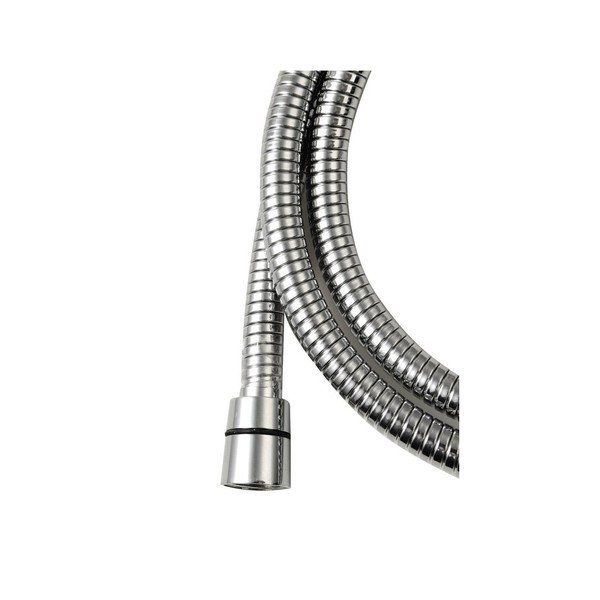 Cev za tuš iz nerjavečega jekla v sijajno srebrni barvi Lux – Sapho-image-1