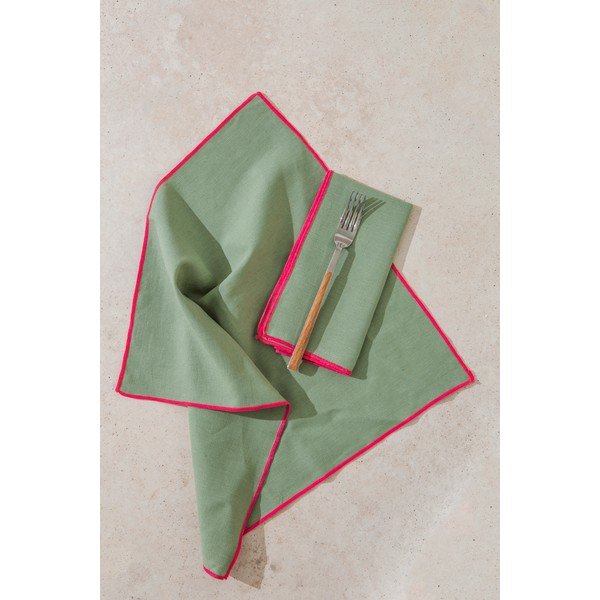 Laneni prtički v kompletu 4 ks Contrast Edge – Really Nice Things-image-1