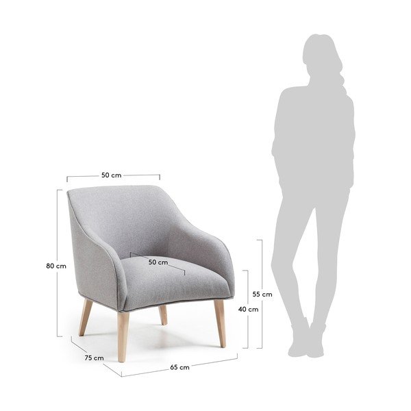 Siv fotelj Kave Home Lobby-image-4