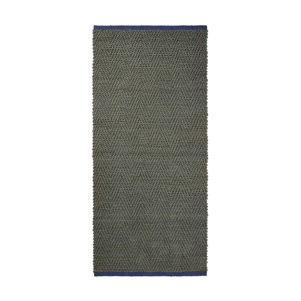 Temno zelen tekač iz jute 70x150 cm Notes – Mette Ditmer Denmark