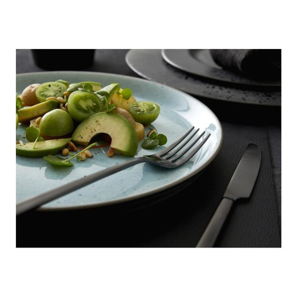 Svetlo siv krožnik iz kamenine ø 27 cm Grey/Light Blue – Bitz-image-1