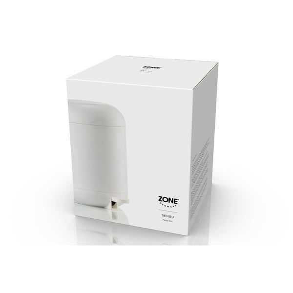 Bel plastičen koš za smeti s pedalom 4 l Sensu – Zone-image-1