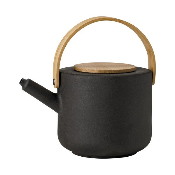 Črn čajnik iz kamenine 1,25 l Theo – Stelton