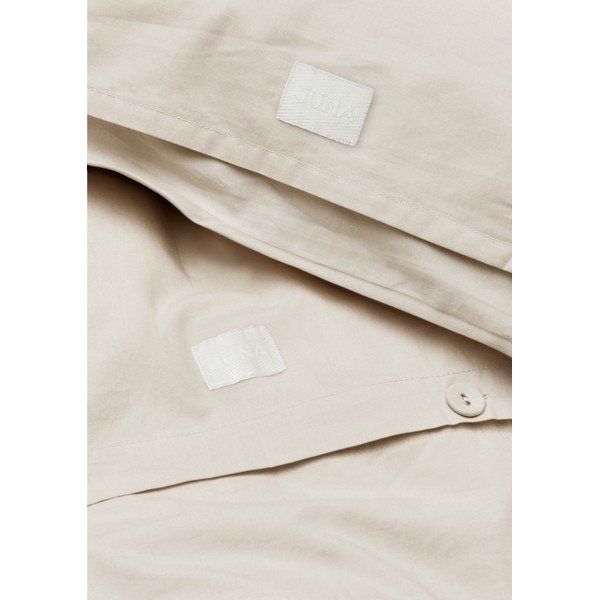 Bež enojna posteljnina iz bombažnega perkala 140x200 cm Christmas Fable – JUNA-image-3