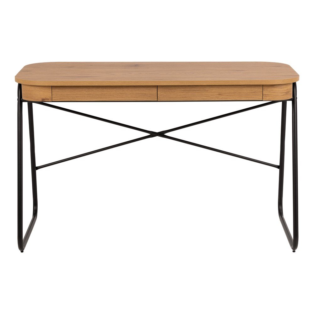 Pisalna miza z mizno ploščo v hrastovem dekorju 60x120 cm Blueton