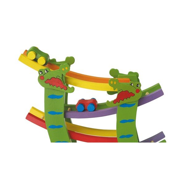 Lesena steza za kroglice Legler Crocodile-image-1