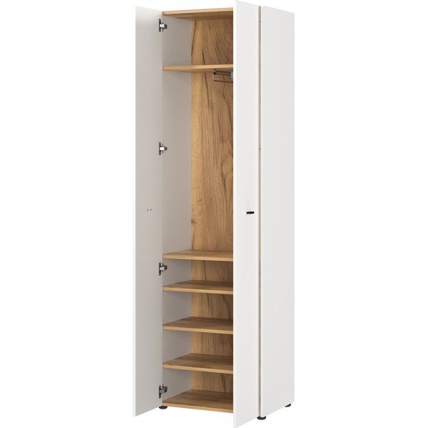 Bela garderobna omara 59x198 cm Lucena – Germania-image-2