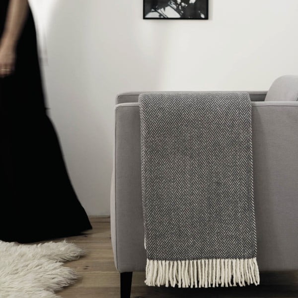 Mornarsko modra pletenina z bombažem Euromant Skyline, 140 x 160 cm-image-1