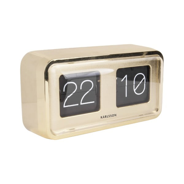 Pozlačena namizna ura Karlsson Bold Flip-image-2