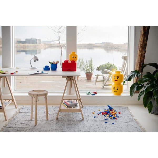 Rumena škatla za shranjevanje v obliki glave LEGO® Silly L-image-1