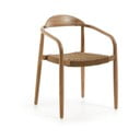 Lesen stol z bež sedežem Kave Home Glynis