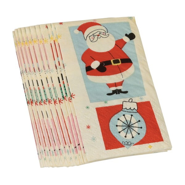 Rex London Set papirnatih robčkov za božič v prazničnem družinskem slogu