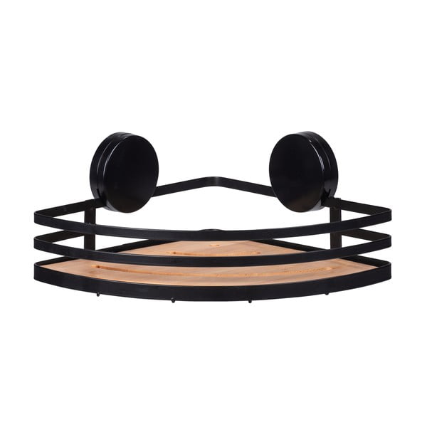 Črna kotna kopalniška polica Wenko Alba-image-2