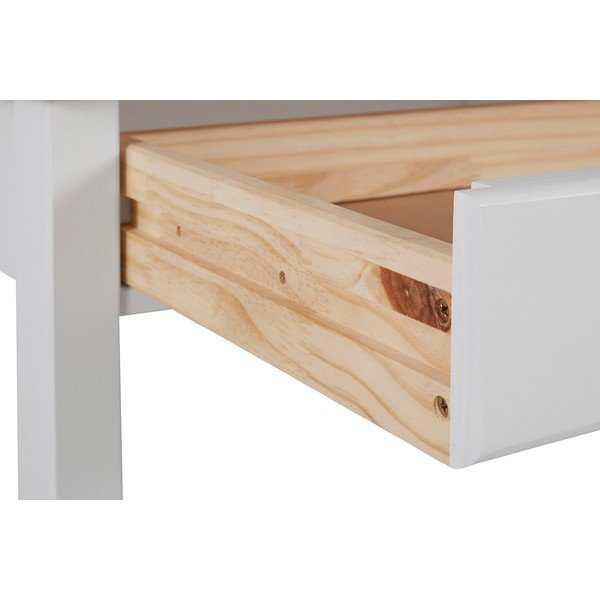 Bela in rjava delovna miza Støraa Gava, dolžina 140 cm-image-3