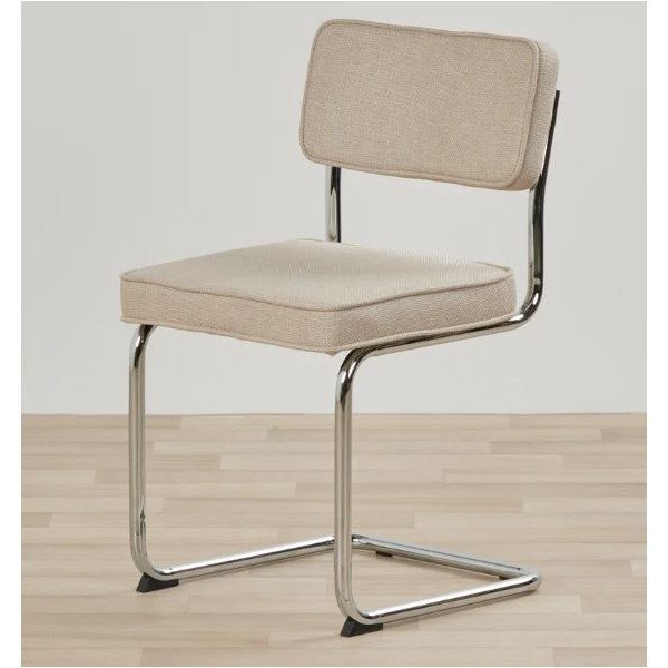 Bež oblazinjen gugalni jedilni stol Rupert – Unique Furniture-image-4