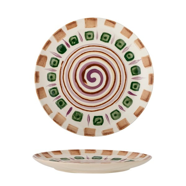 Zelen/rjav desertni lončen krožnik ø 20,5 cm Shama – Bloomingville-image-2