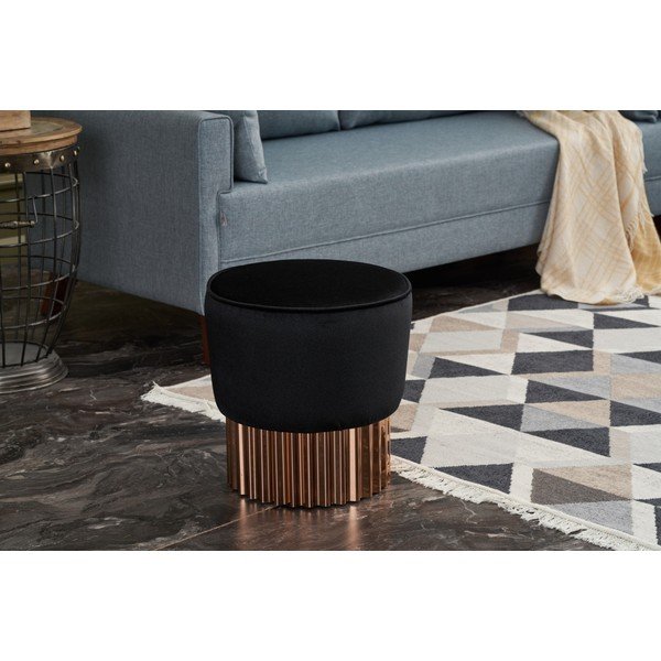 Črn tabure Living – Artie-image-3
