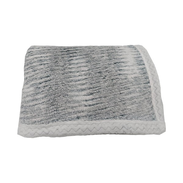 Siva odeja iz sherpa flisa 150x200 cm Marble – My House