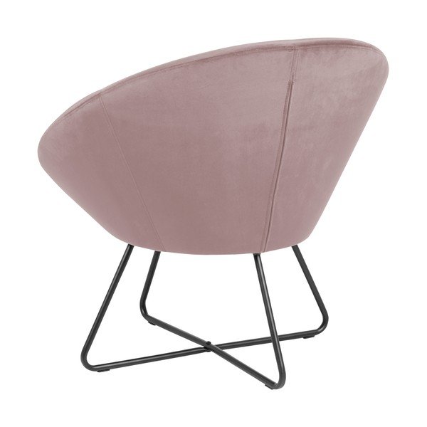 Roza žametni fotelj Actona Center-image-3