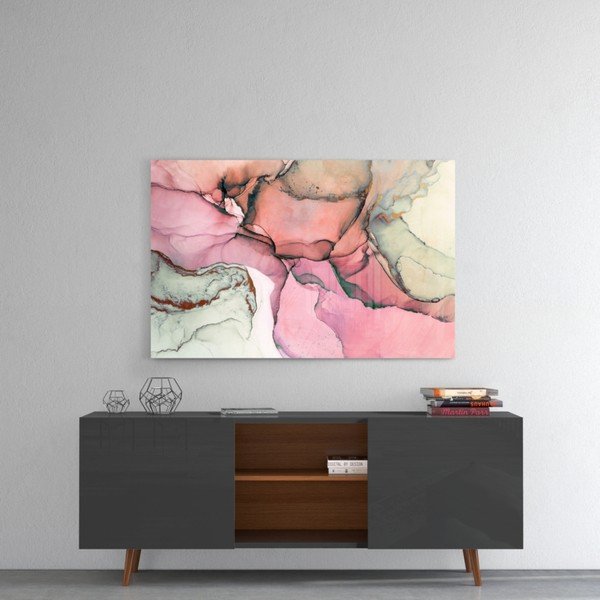 Steklena slika Insigne Rose Marble Pattern, 110 x 70 cm-image-1