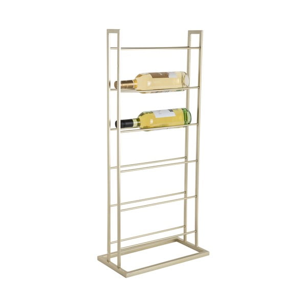 Kovinsko držalo za vino v zlati barvi za 5 steklenic 38x84,5x20 cm Single Floor – PT LIVING-image-3