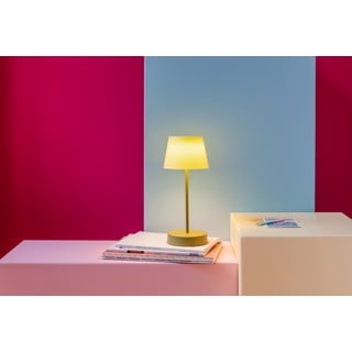 Zelena LED zatemnitvena namizna svetilka (višina 33,5 cm) Oscar – Remember