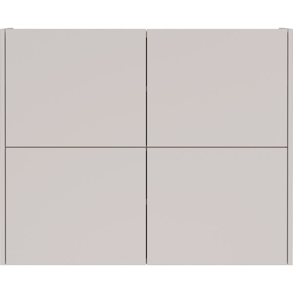 Kremno bela stenska omarica v mat dekorju 97x79x27 cm Binetto – Germania-image-3