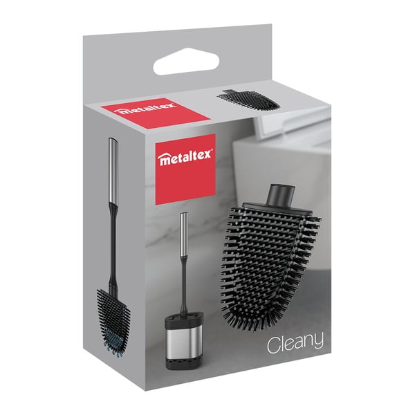 Črna nadomestna WC ščetka – Metaltex-image-2