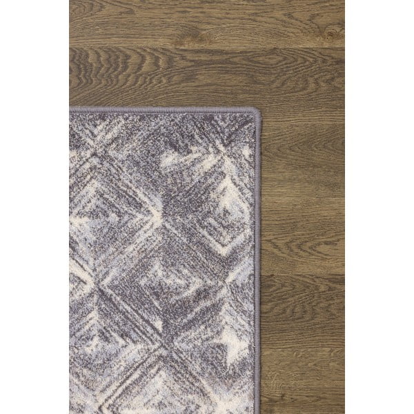 Siva volnena preproga 160x240 cm Moire – Agnella-image-3