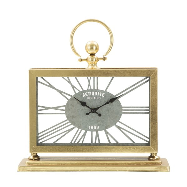 Mauro Ferretti Tavolo železna namizna ura v zlati barvi