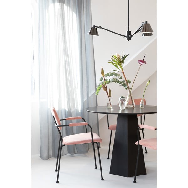 Okrogla jedilna miza z mizno ploščo v jesenovem dekorju ø 100 cm Pilar – Zuiver-image-1