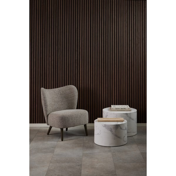 Bež fotelj iz tkanine bouclé Elmont – Actona-image-3