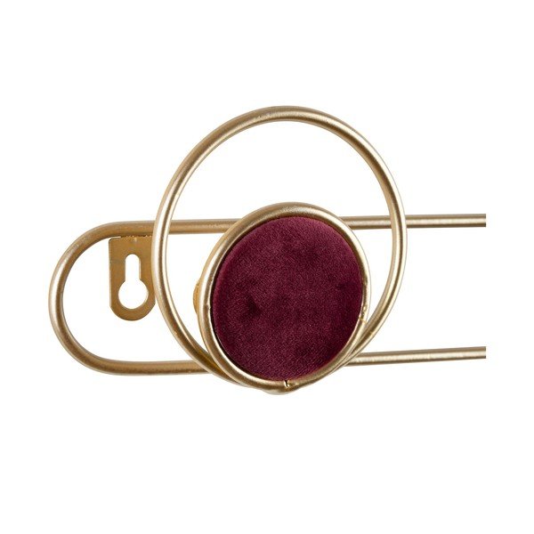Kovinski stenski obešalnik v rožnati in zlati barvi Sevent's - Sema-image-2