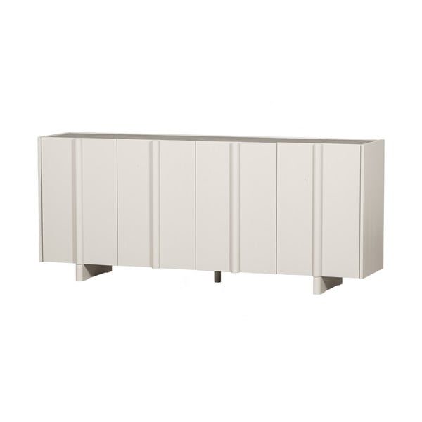 Kremno bela nizka modularna komoda iz masivnega bora 200x85 cm Basu – WOOOD-image-2