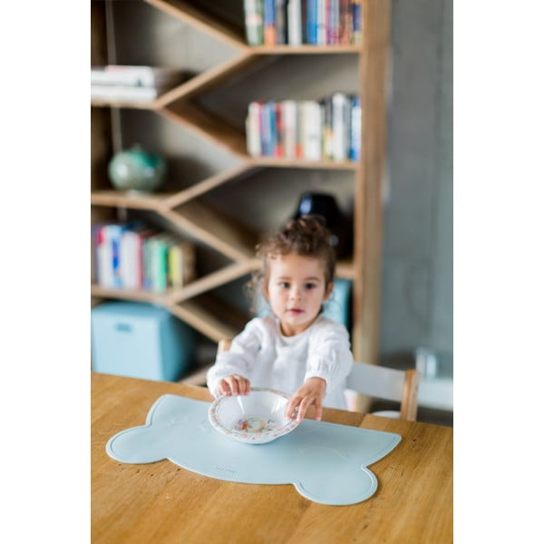 Svetlo moder silikonski pogrinjek Kindsgut Bear, 48 x 25 cm-image-3