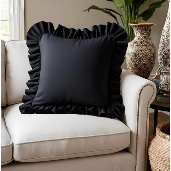 Prevleka za blazino iz mešanice bombaža 40x40 cm Ruffled – Mila Home-image-1