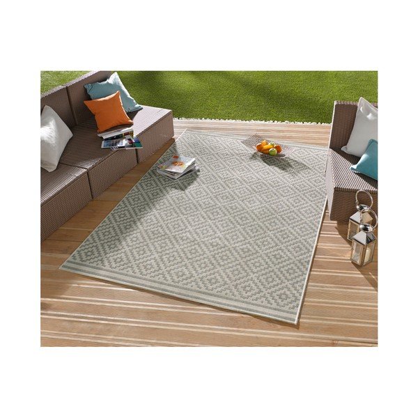 Siva in krem tekalna plast, primerna za uporabo na prostem NORTHRUGS Meadow, 80 x 200 cm-image-4