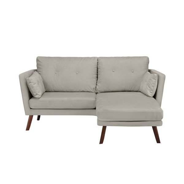 Bež trisedežni kavč Mazzini Sofas Elena, z ležalnikom v desnem kotu-image-1