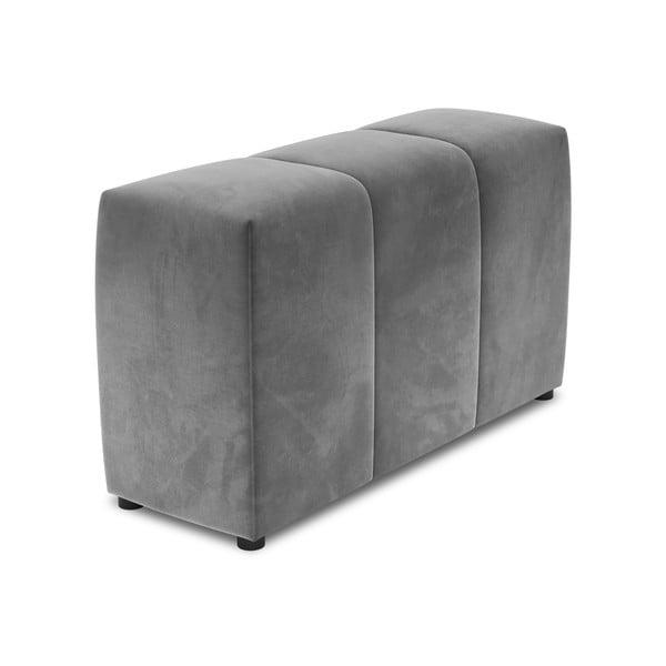 Sivo žametno naslonjalo za modularni kavč Rome Velvet - Cosmopolitan Design 
