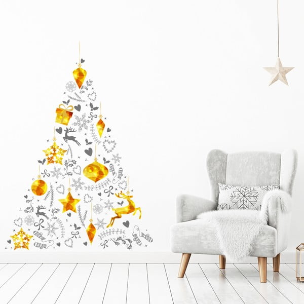 Nalepka božično drevo Ambiance, 85 x 60 cm