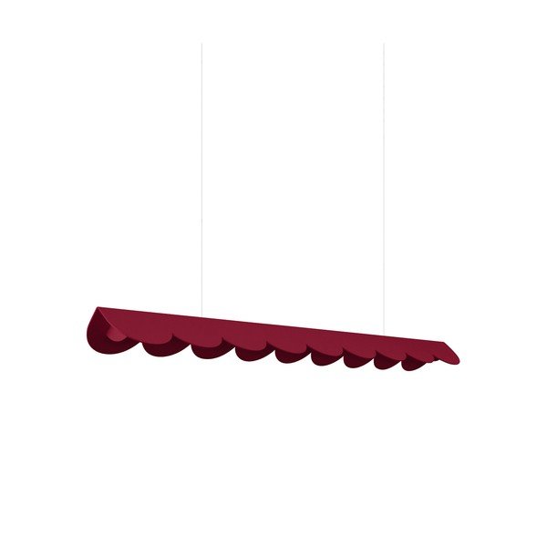Bordo rdeča aluminijasta LED viseča svetilka BISCUIT – Thoro