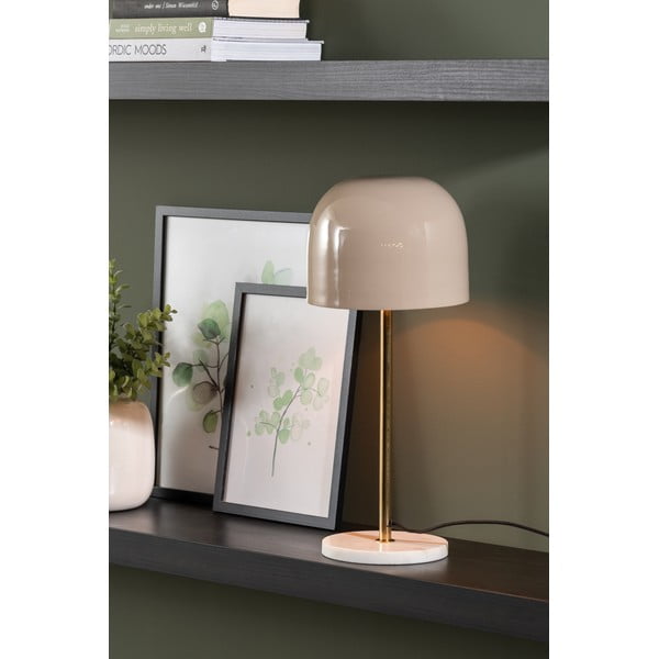 Kremno bela namizna svetilka s kovinskim senčilom (višina 50 cm) Manta – Leitmotiv-image-1